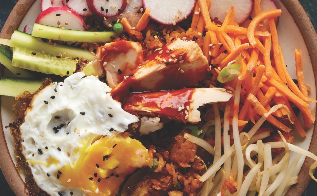 Tuna Bibimbap with Tonnino Albacore Tuna Fillets in Spring Water