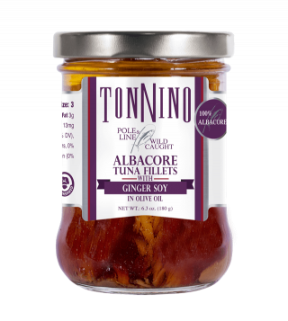 Pole & Line Albacore Tuna Fillets with Ginger Soy in Olive Oil