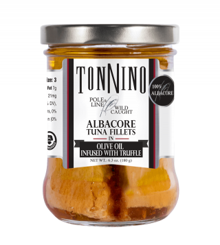 Pole & Line Albacore Tuna Fillets in Truffle Infused Olive Oil