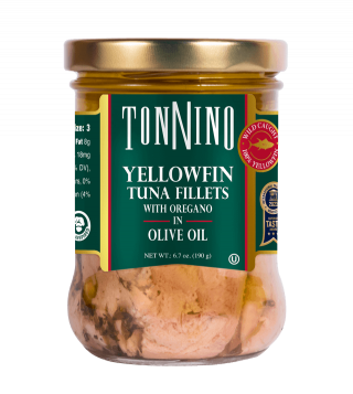 FAD-Free Yellowfin Tuna Fillets with Oregano in Olive Oil
