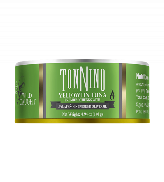 Cans - Yellowfin Tuna Premium Chunks with Jalapeno in Smoked Olive Oil