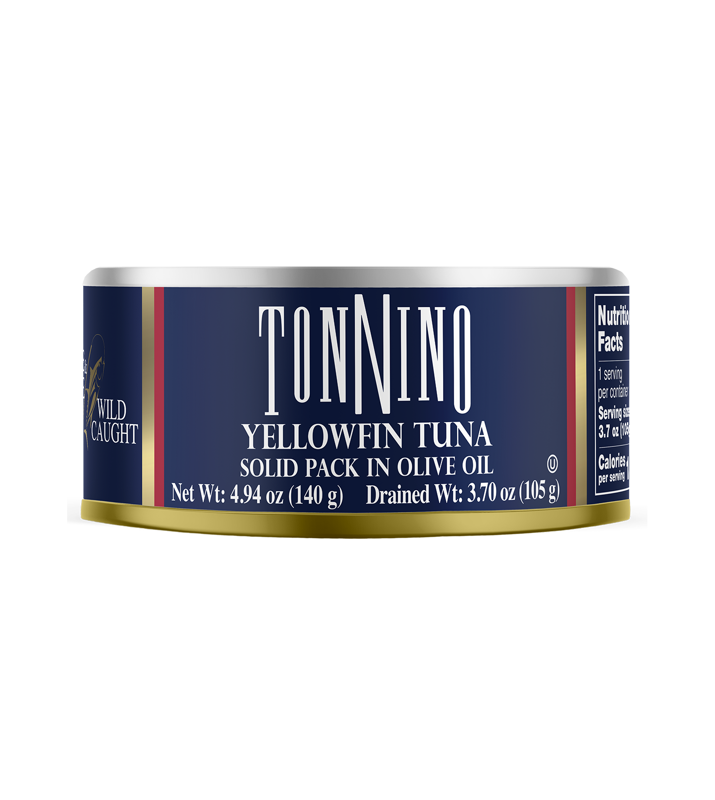 Tonnino Yellowfin Tuna Solid Pack in Olive Oil