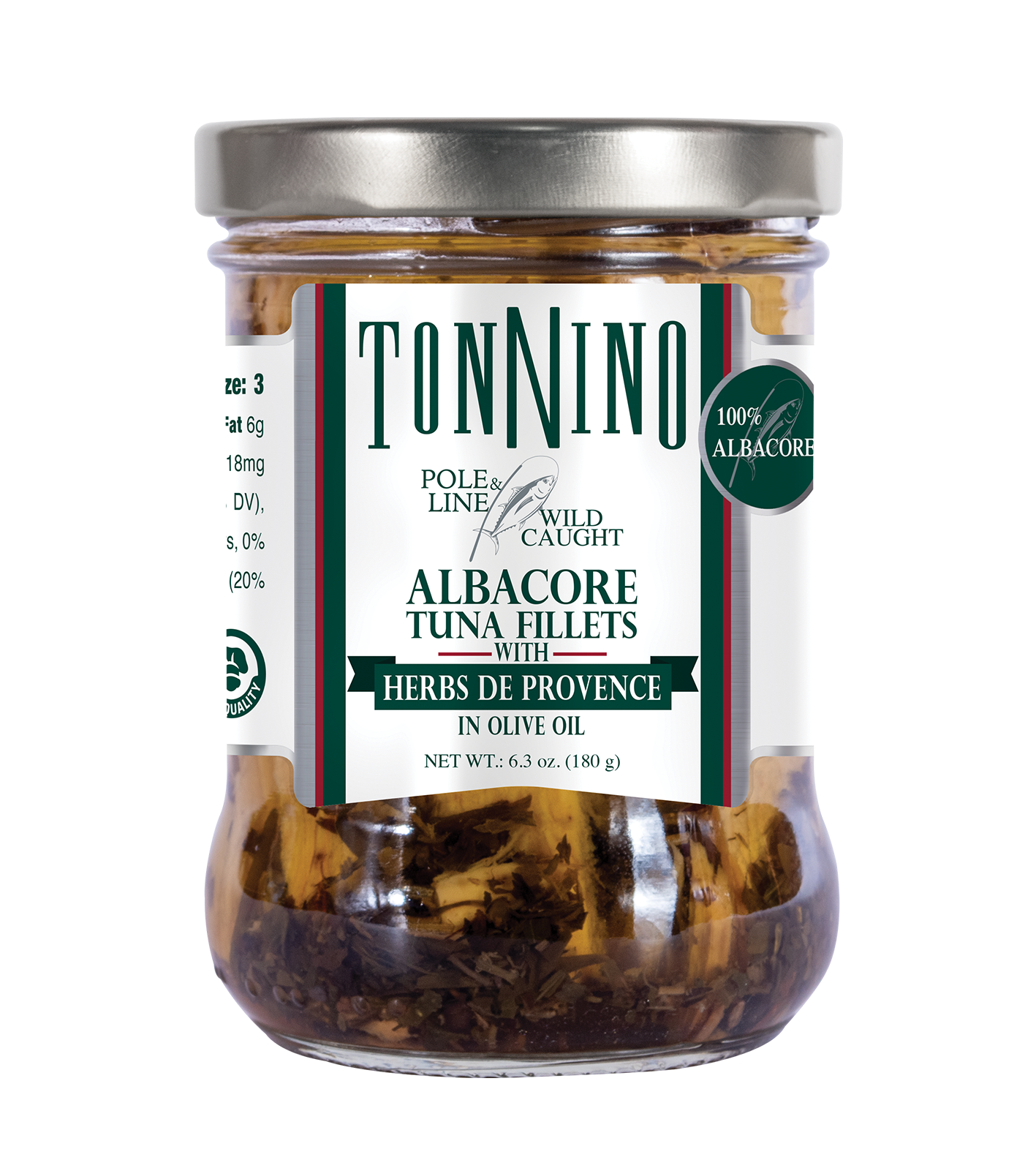 Tonnino Albacore Tuna Fillets with Herbs de Provence in Olive Oil