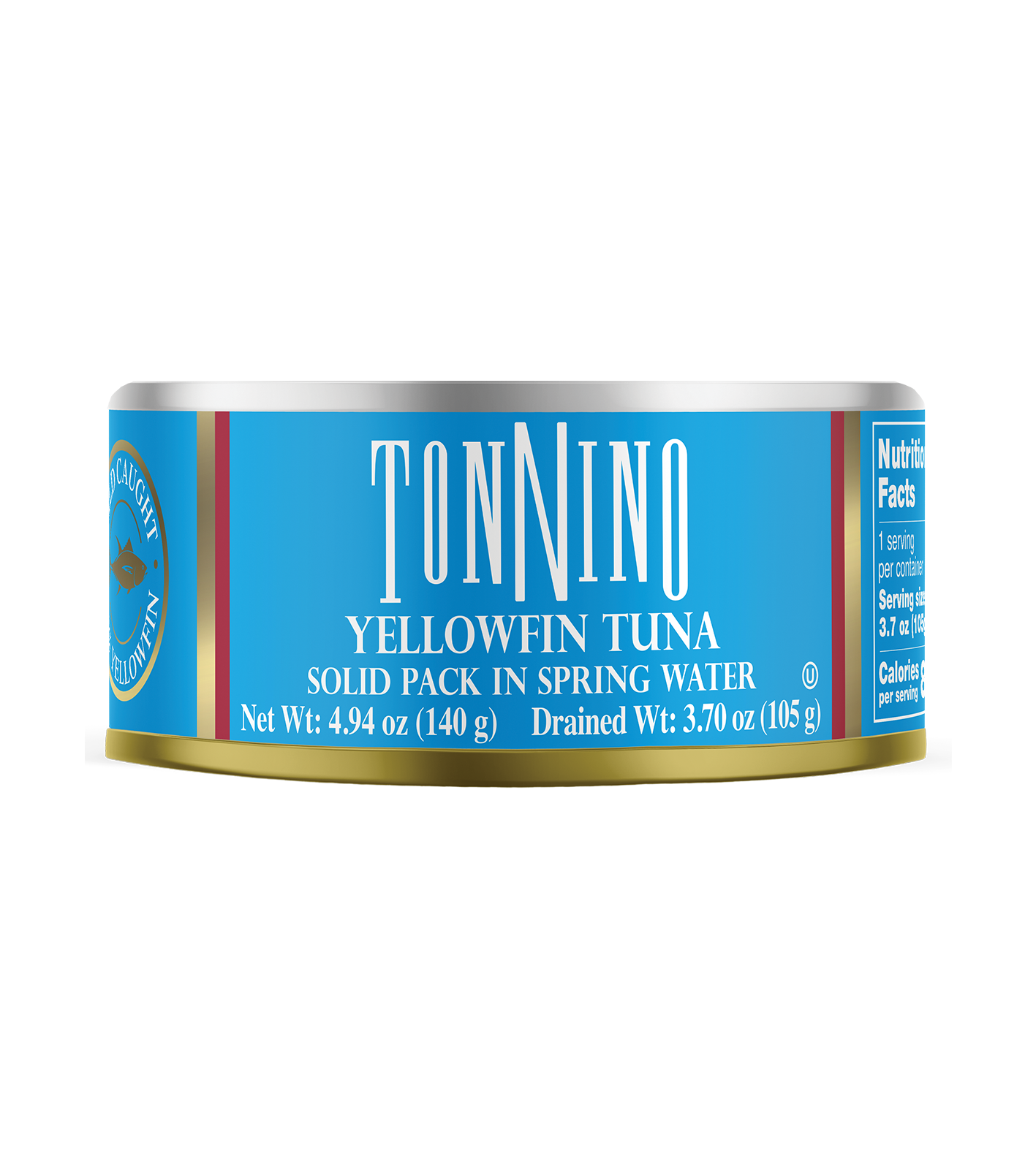 Tonnino Yellowfin Tuna Solid Pack in Spring Water