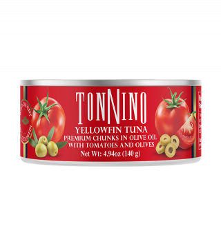 Walmart Exclusives - Yellowfin Tuna Premium Chunks in Olive Oil with Tomatoes & Olives